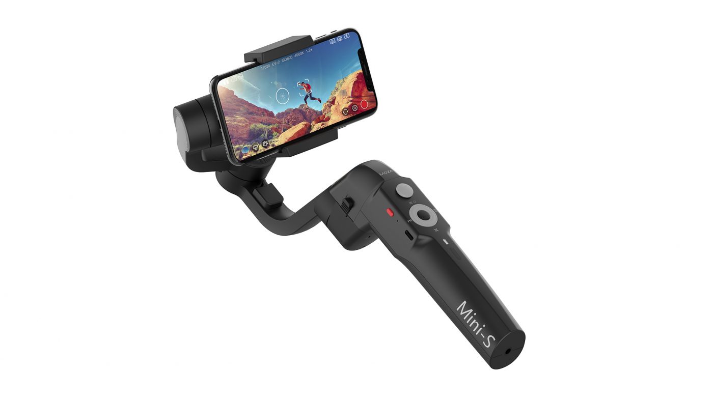 Tay cầm Gimbal chống rung cho điện thoại Moza Mini S dùng quay phim, chụp ảnh làm Vlog, gấp gọn, Pin sử dụng lên đến 8H, HÀNG NHẬP KHÂU 